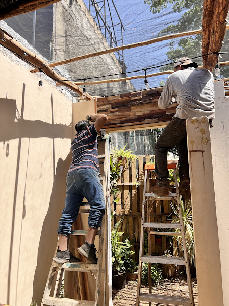 Instalación de estructura de madera